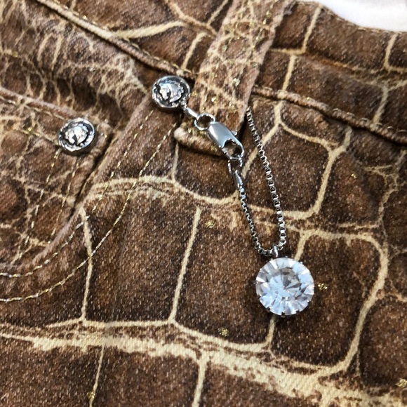 Roberto CAVALI SNAKE PRINT METALLIC JEANS | KIANA - Picture 5 of 7